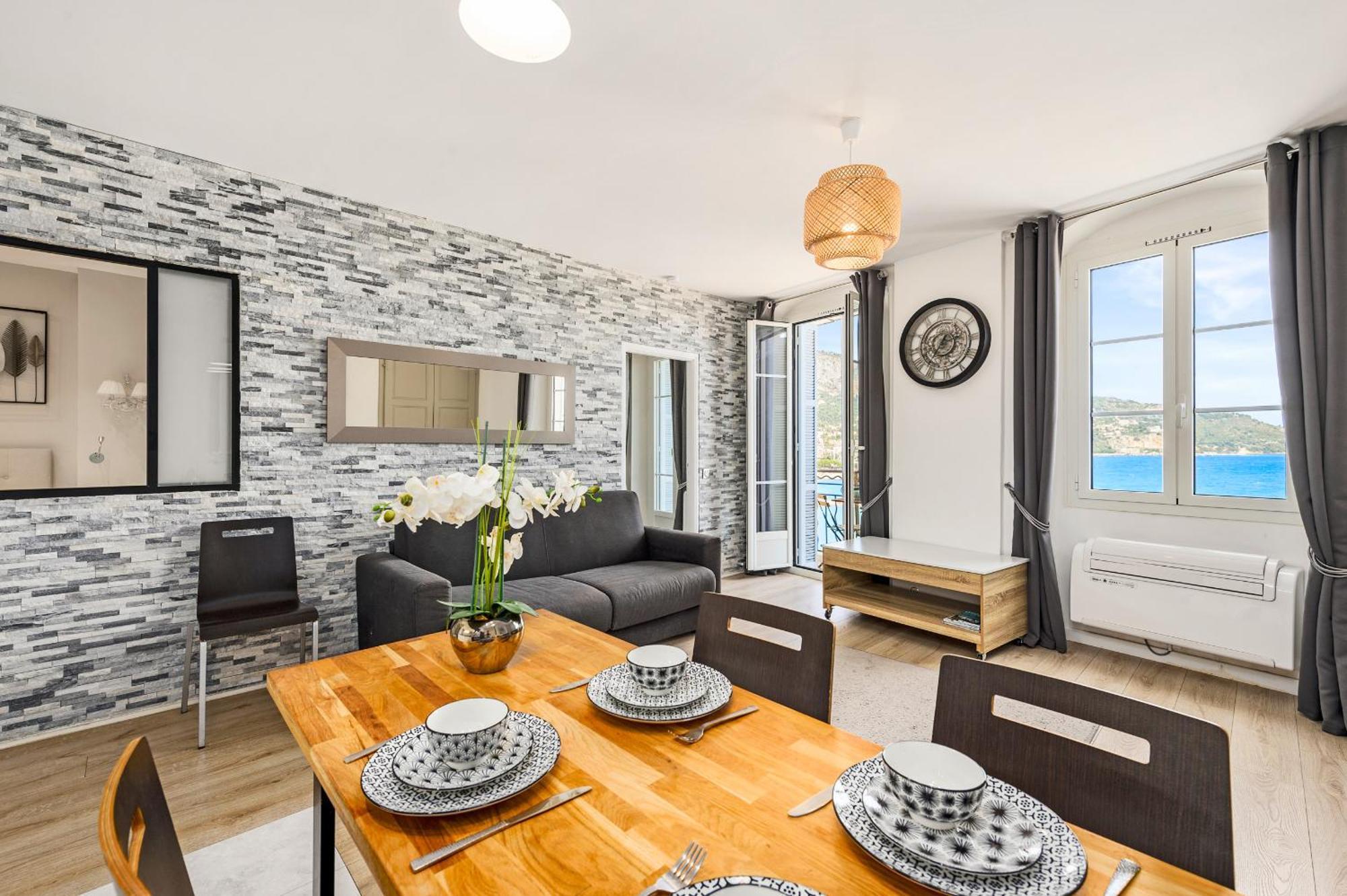 Rue Longue Vue Mer, Spacieux, Rénové Menton Exterior foto