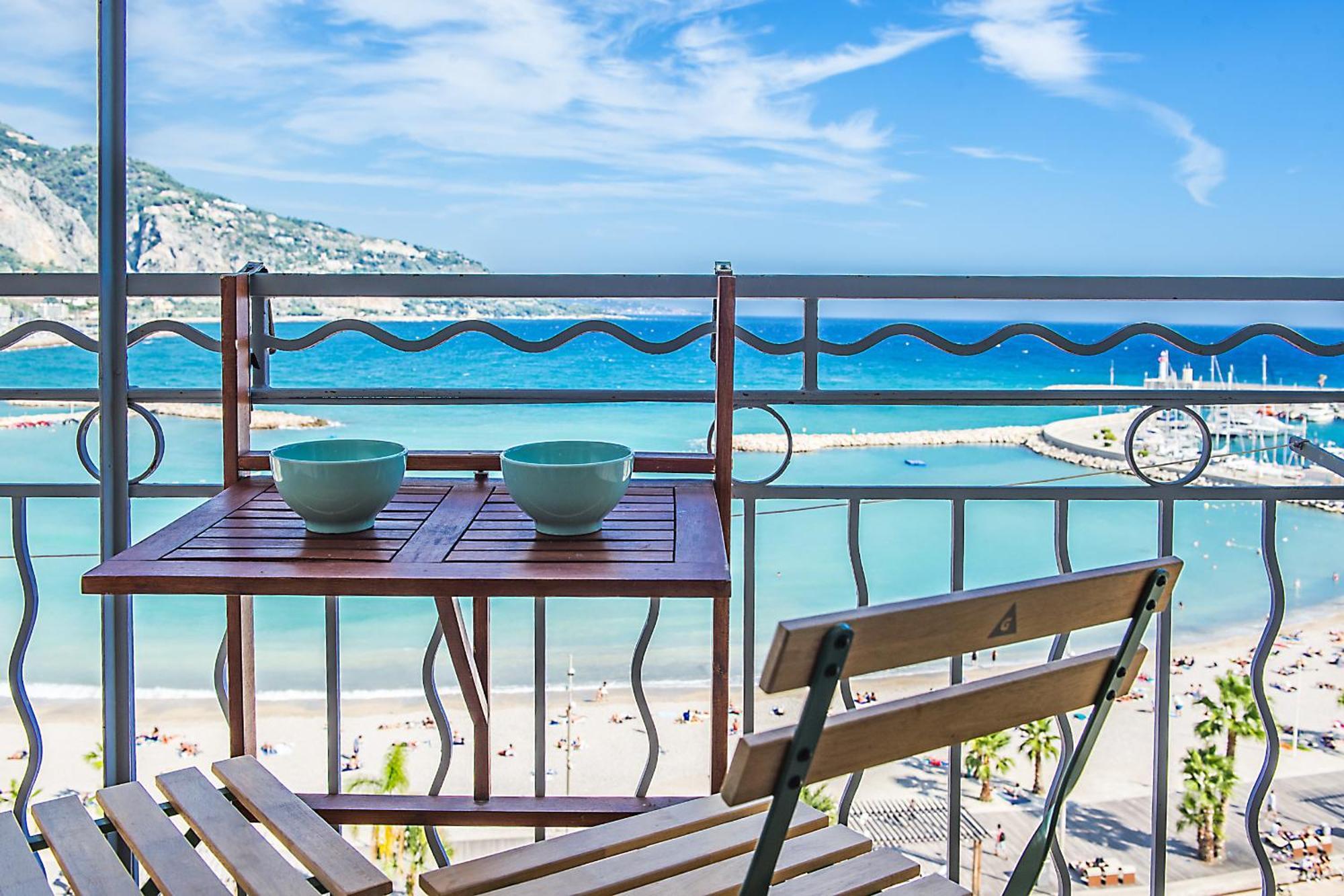 Rue Longue Vue Mer, Spacieux, Rénové Menton Exterior foto